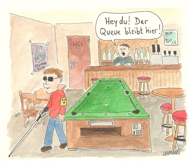 Cartoon: Billardcafé 1