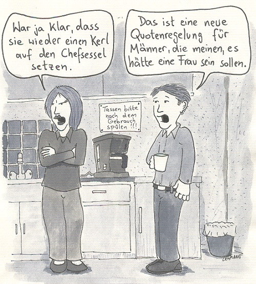 Cartoon: Quotenregelung 1