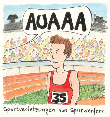 Cartoon: Sportverletzung 1