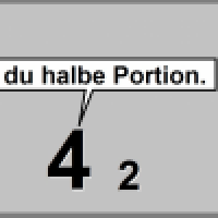 Halbe Portion