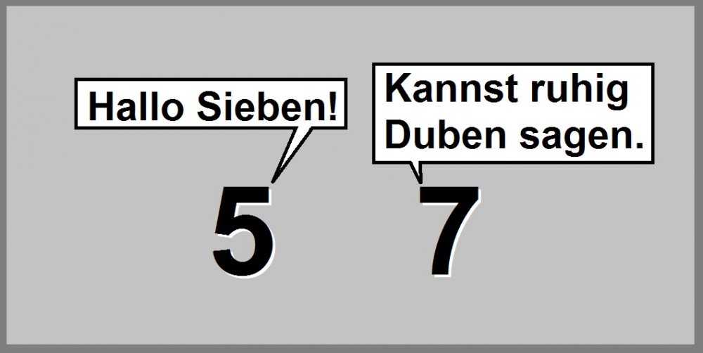 Cartoon: Duzen 1