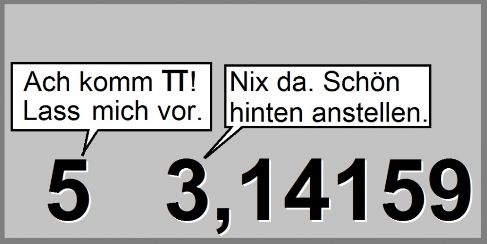 Cartoon: hinten anstellen 1