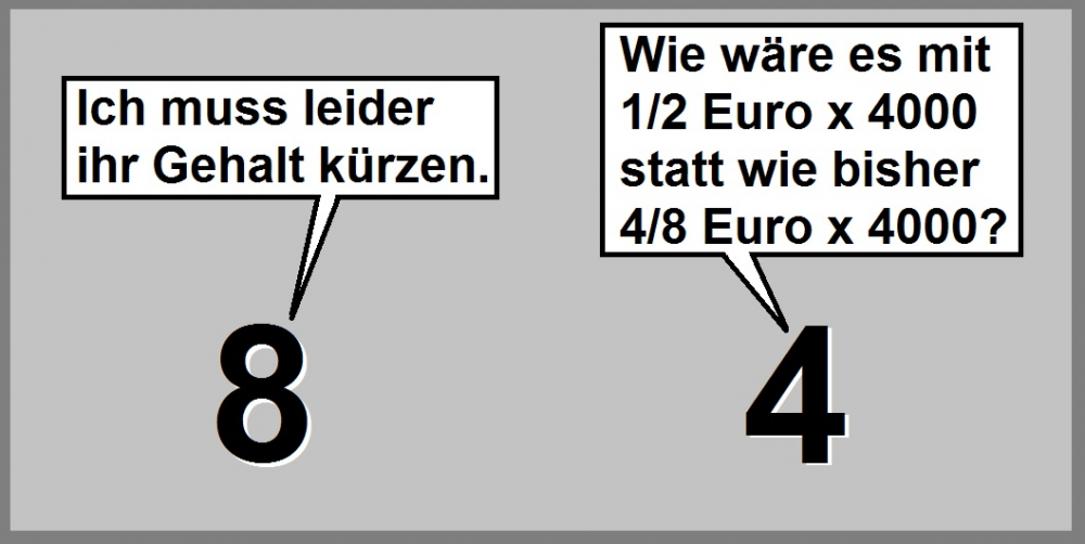 Cartoon: Gehaltskürzung 1