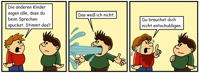 Comic: Feuchte Aussprache 1