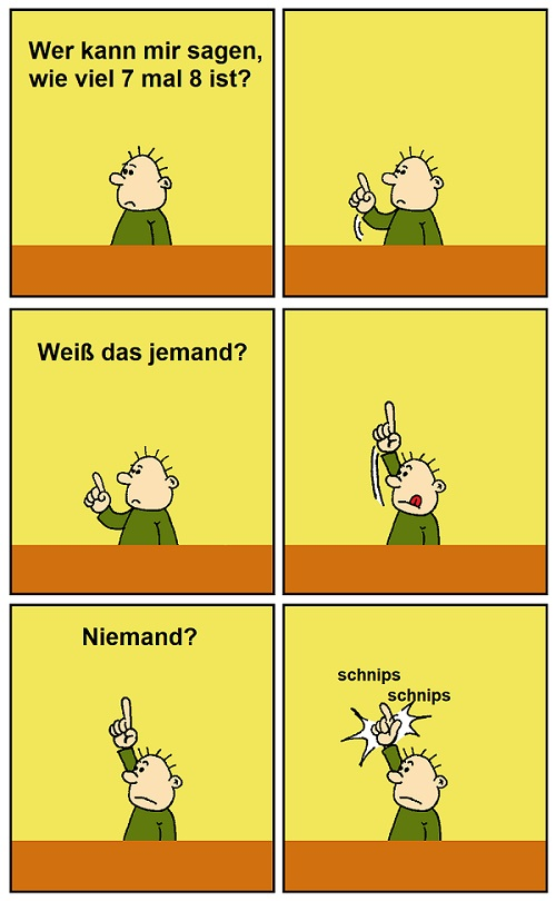 Comic: Neulich in Mathe 1