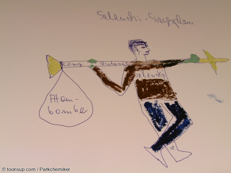 Cartoon: Selenski Siegesplan 1
