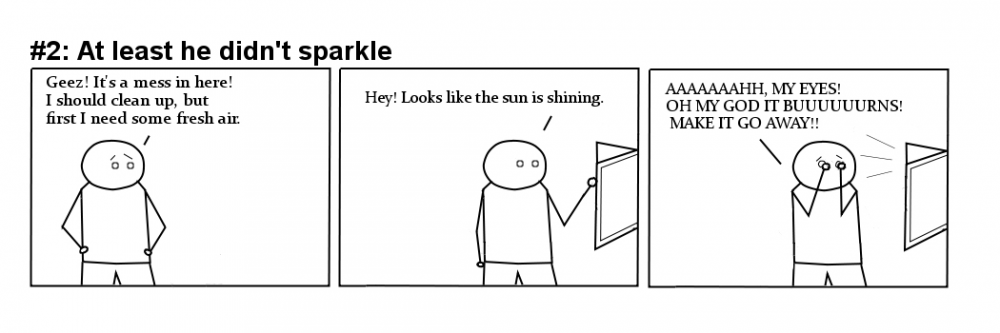Comic: #2: At least he didn't sparkle 1