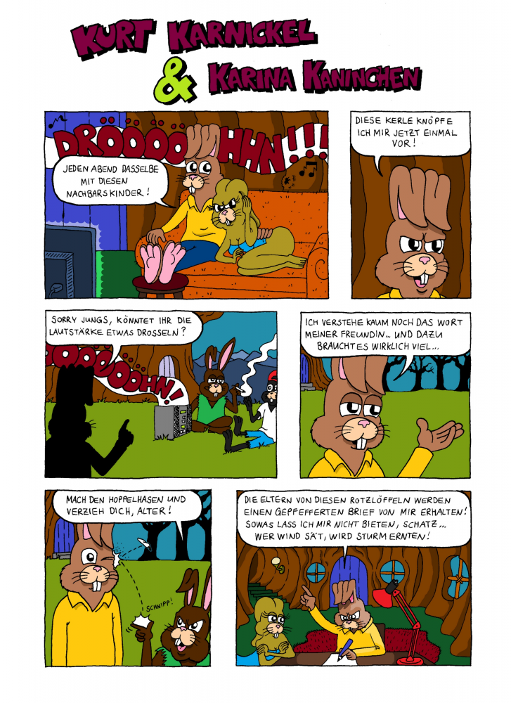 Comic: nervige Nachbarn 1