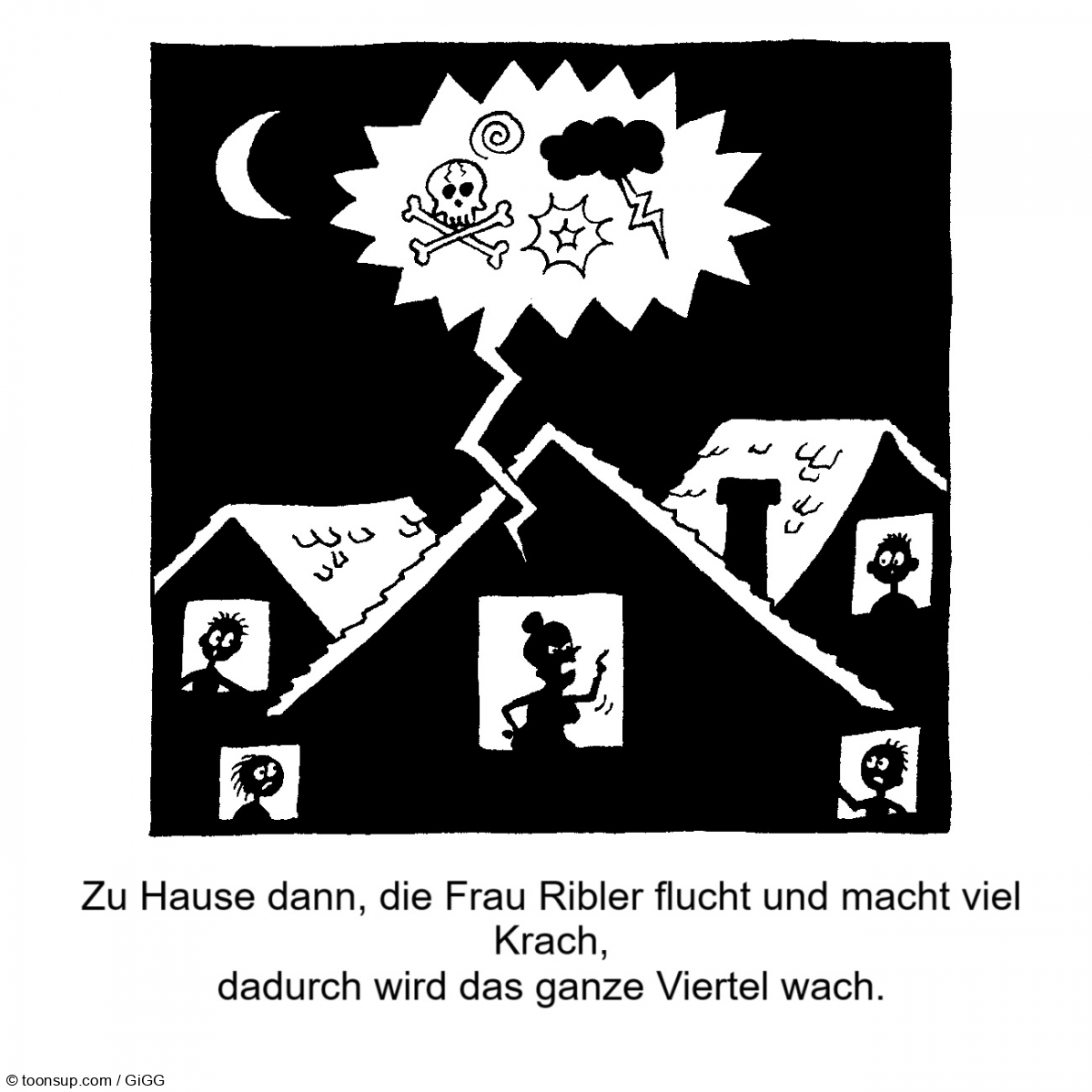 Cartoon: Rhy Ribler beim Feierabendbier 6