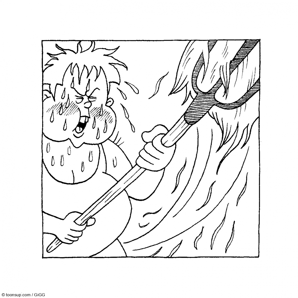 Cartoon: Rhy Ribler am Heuen 3