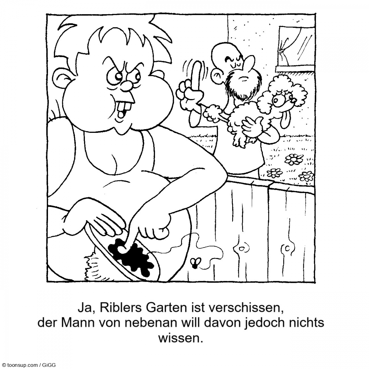 Cartoon: Rhy Ribler und der Nachbarshund 4