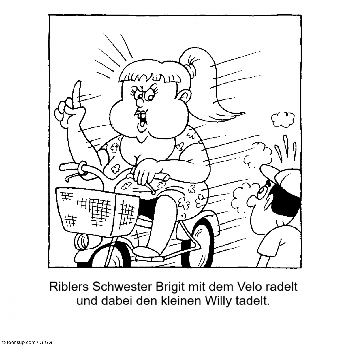 Cartoon: Rhy Ribler - Schwester Brigit 1