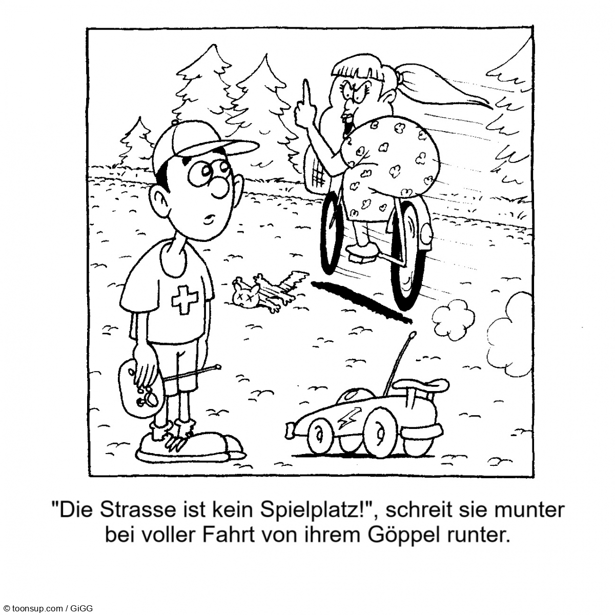 Cartoon: Rhy Ribler - Schwester Brigit 2