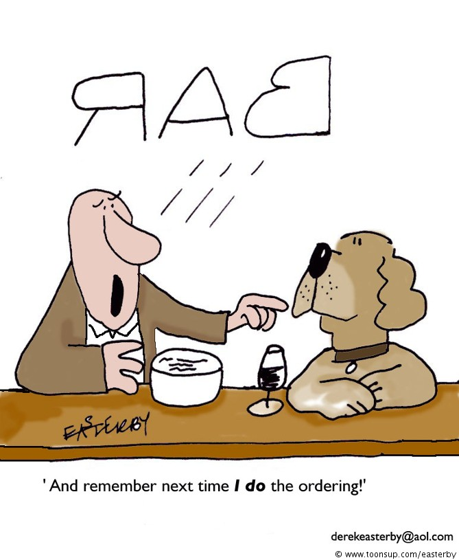 Cartoon: Bar dog 1