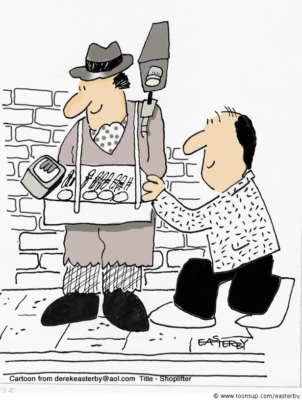 Cartoon: Shoplifter 1