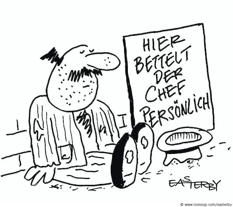 Cartoon: BEGGAR BOSS 1