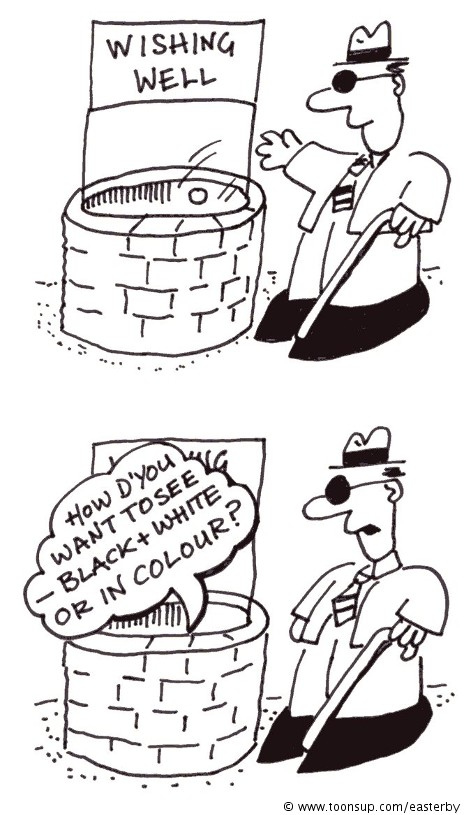 Cartoon: Wishing well 1