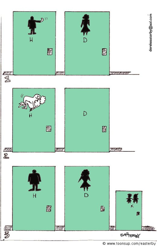 Cartoon: Toilet doors 1