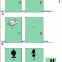 Toilet doors