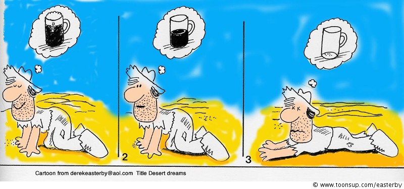 Cartoon: Desert dreams 1