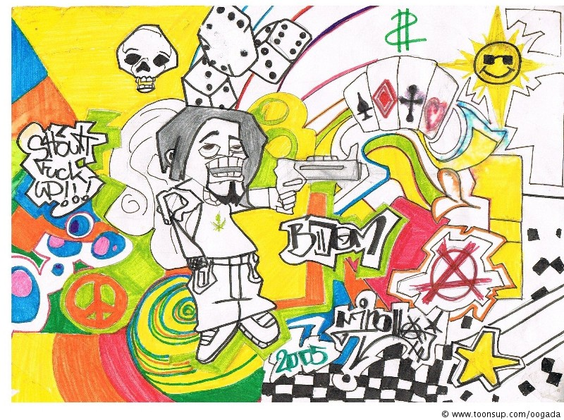 Illustration: shout da fuck up 1