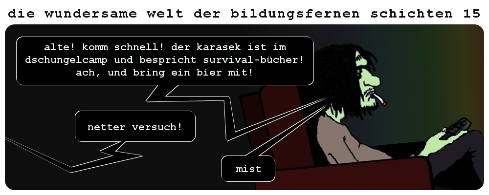 Comic: Die wundersame Welt der bildungsfernen Schichten 21