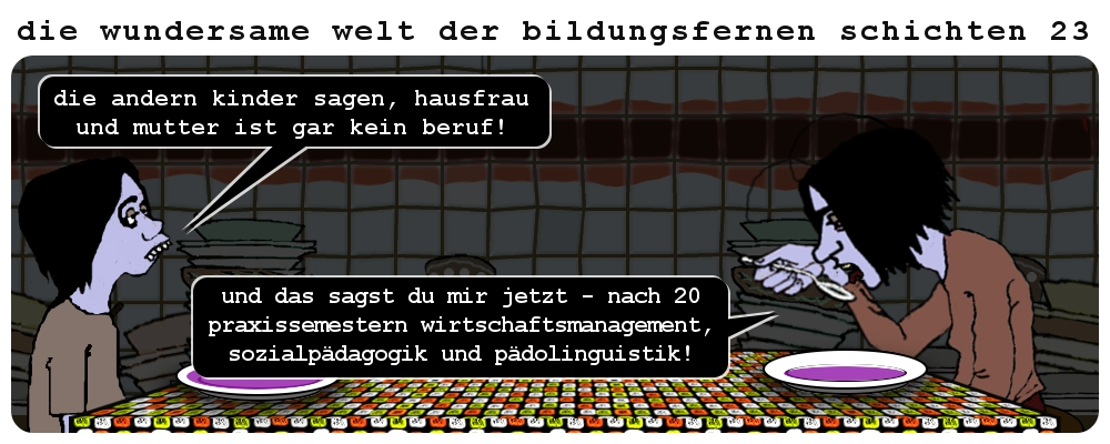 Comic: Die wundersame Welt der bildungsfernen Schichten 29