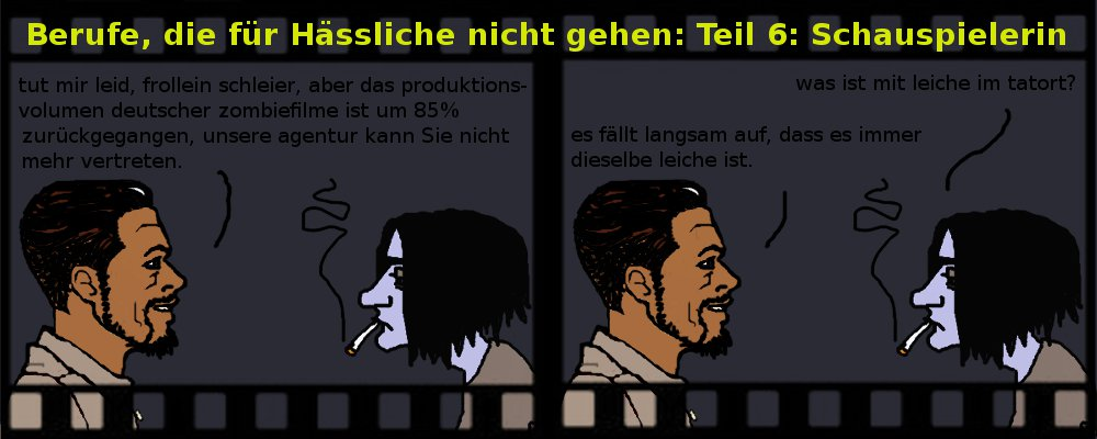 Comic: Berufe, die für Hässliche nicht gehen 6