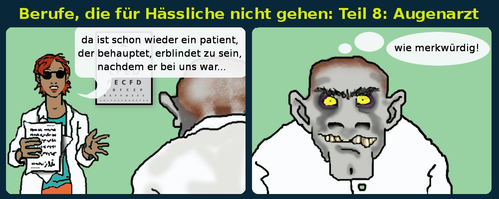 Comic: Berufe, die für Hässliche nicht gehen 8