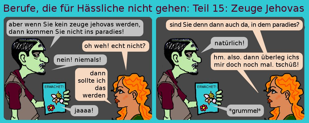 Comic: Berufe, die für Hässliche nicht gehen 15