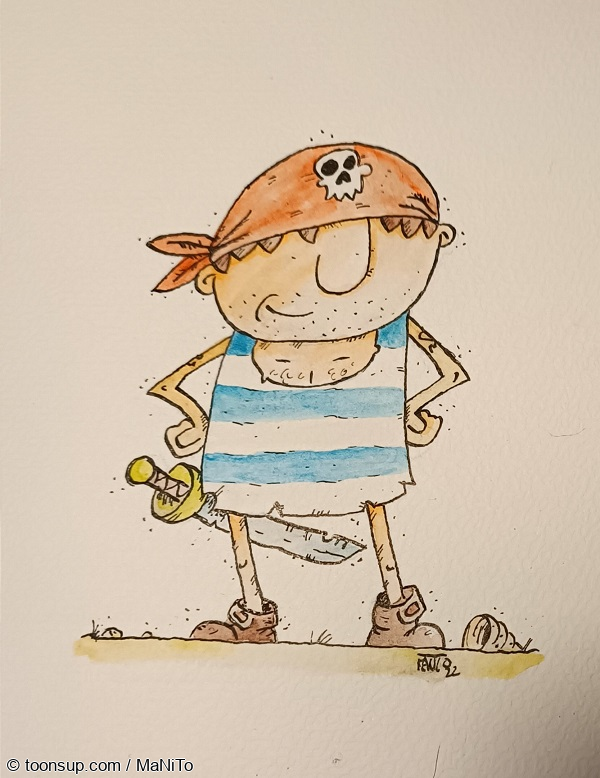 Illustration: Entwurf für eine Spielfigur zu einem Würfelspiel 1