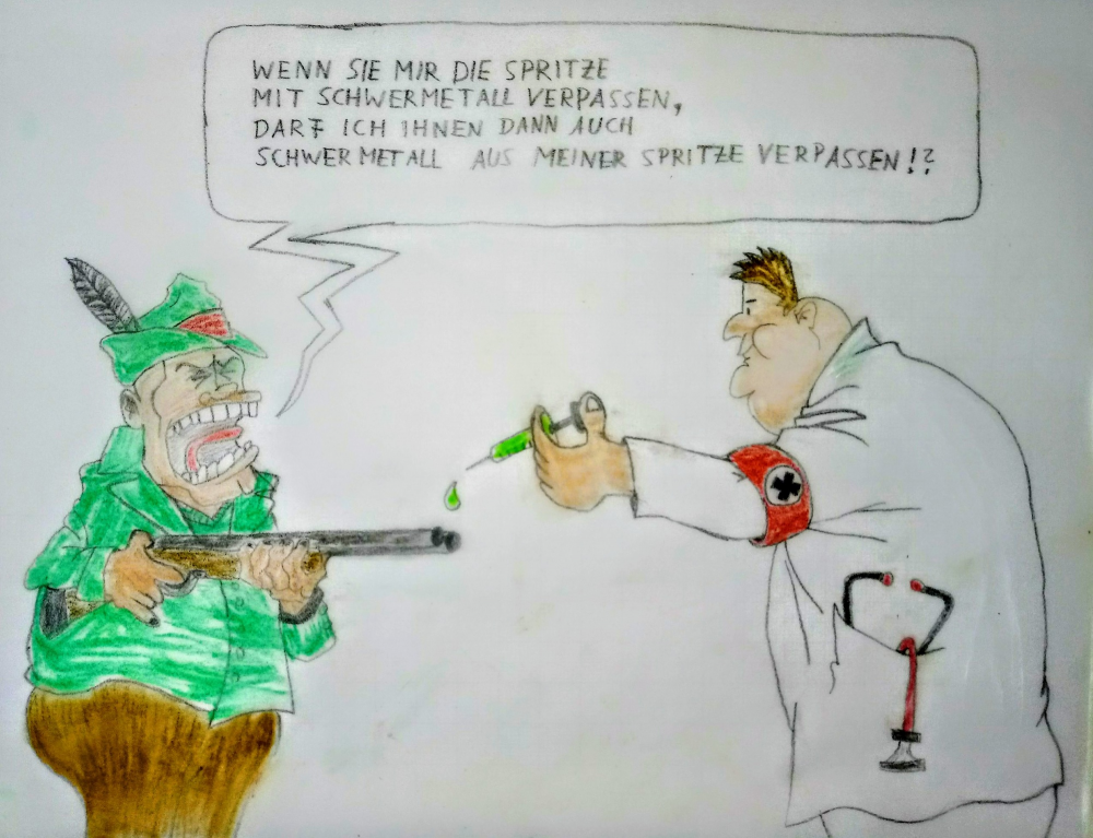 Cartoon: Corona-Zwangsimpfung 1