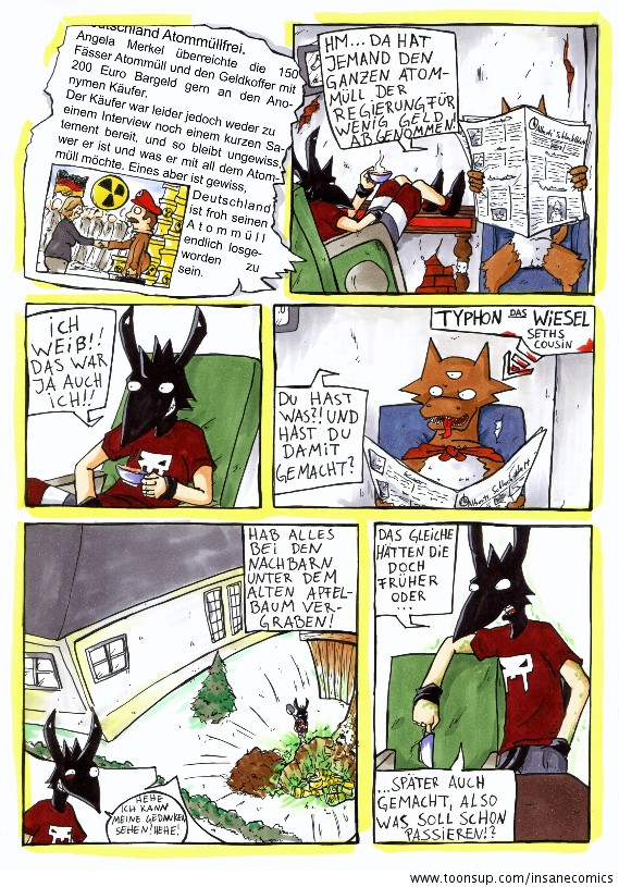 Comic: Insane Comics zum Weltgeschehen ' Atommüll' 2