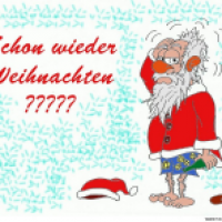 Der Weihnacktmann in Katerstimmung