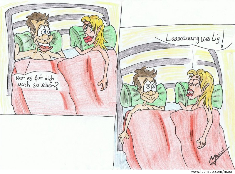 Cartoon: Bettgeflüster 1 1