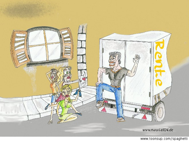 Illustration: Endlich in Rente 1