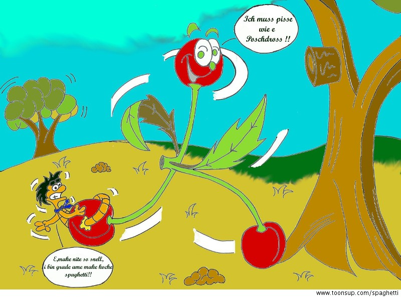 Cartoon: Griesi muss pissi 1