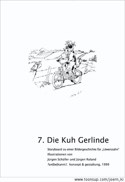 Illustration: Kuh Gerlinde - Bildergeschichte für Löwenzahn 5