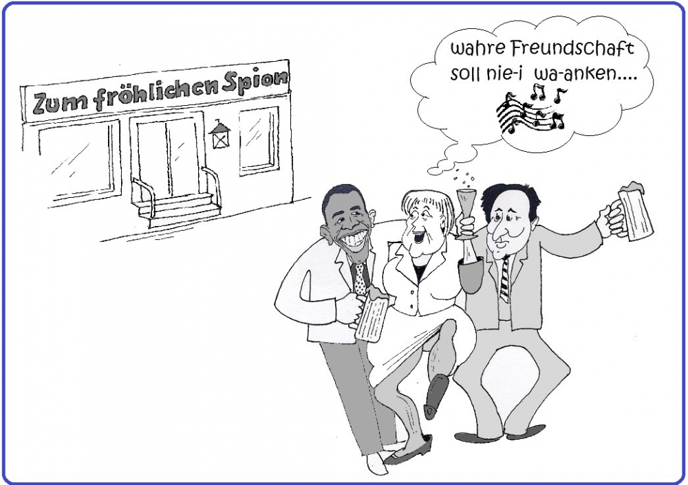 Caricature: gute Freunde 1