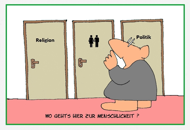 Cartoon: Menschlichkeit 1