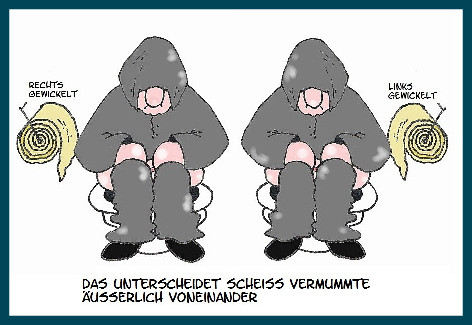 Cartoon: vermummte Chaoten 1