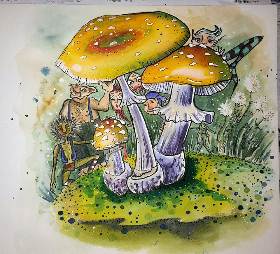Illustration: Pilzwald 1