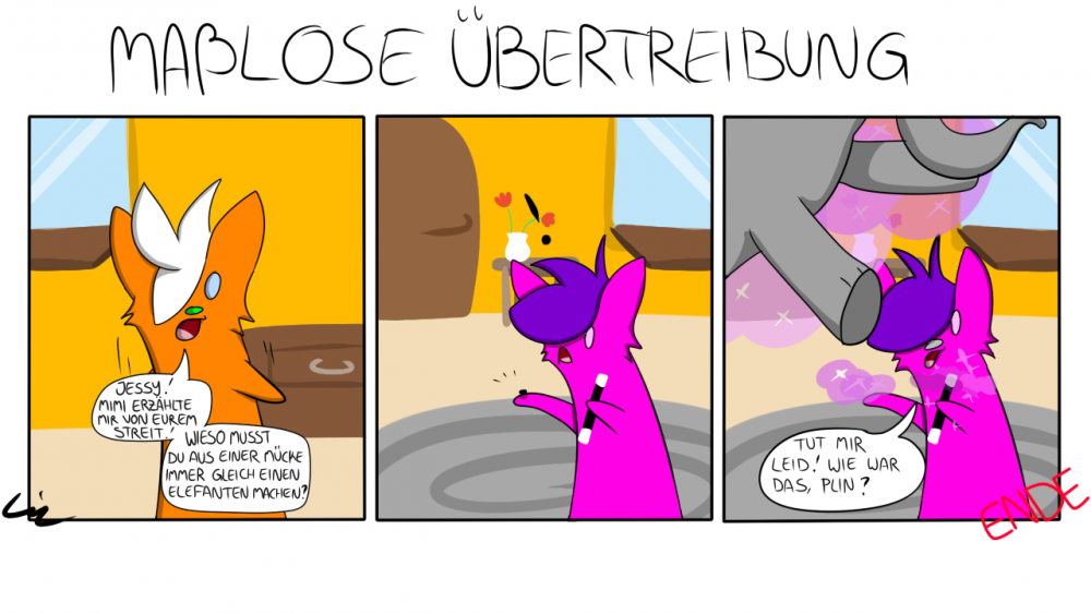 Comic: Plin & Jessy - Maßlose Übertreibung 1