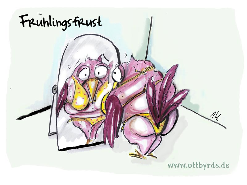 Cartoon: Frühlingsfrust 1
