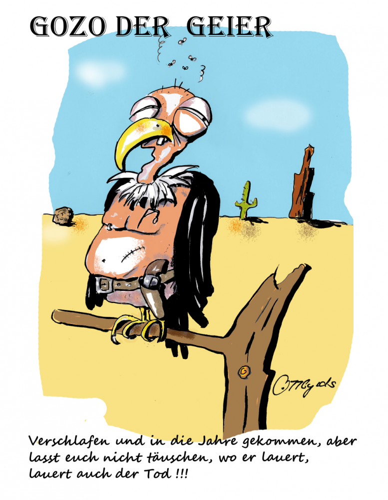 Cartoon: Gozo der Geier 1