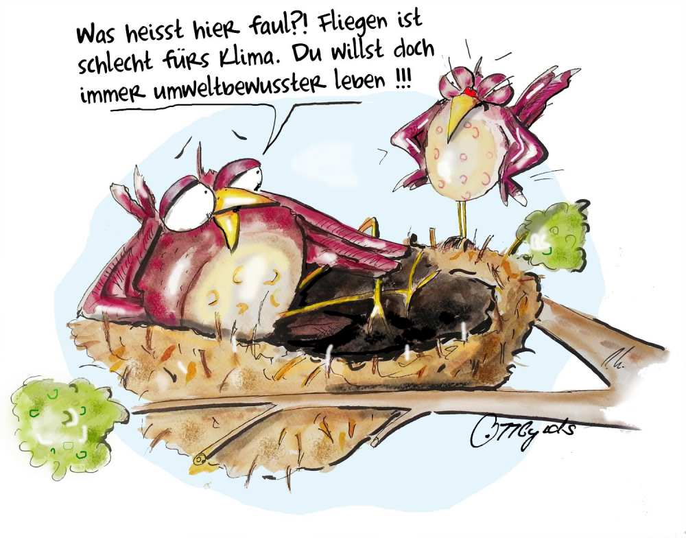 Cartoon: Umweltbewusst 1