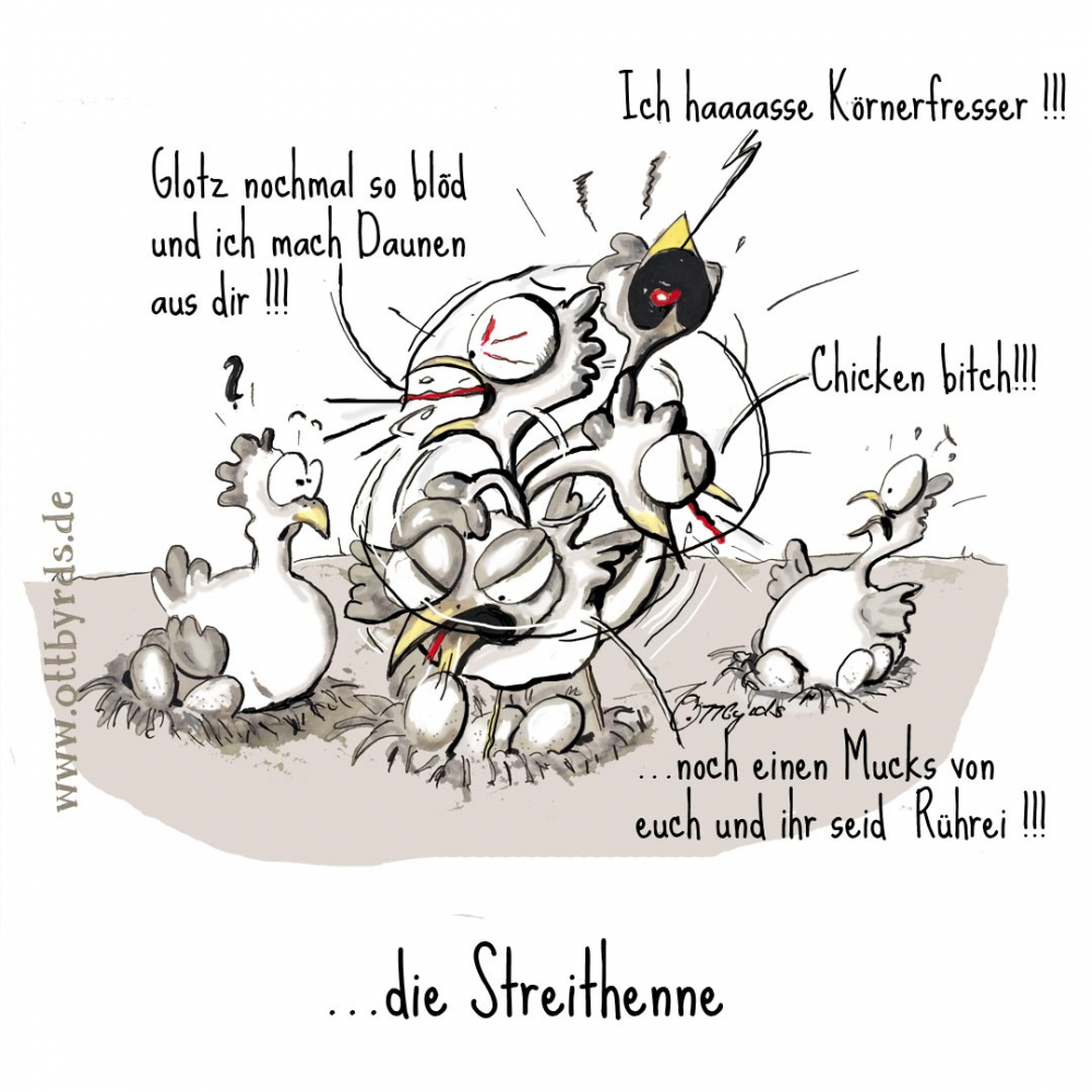 Cartoon: Die Streithenne 1