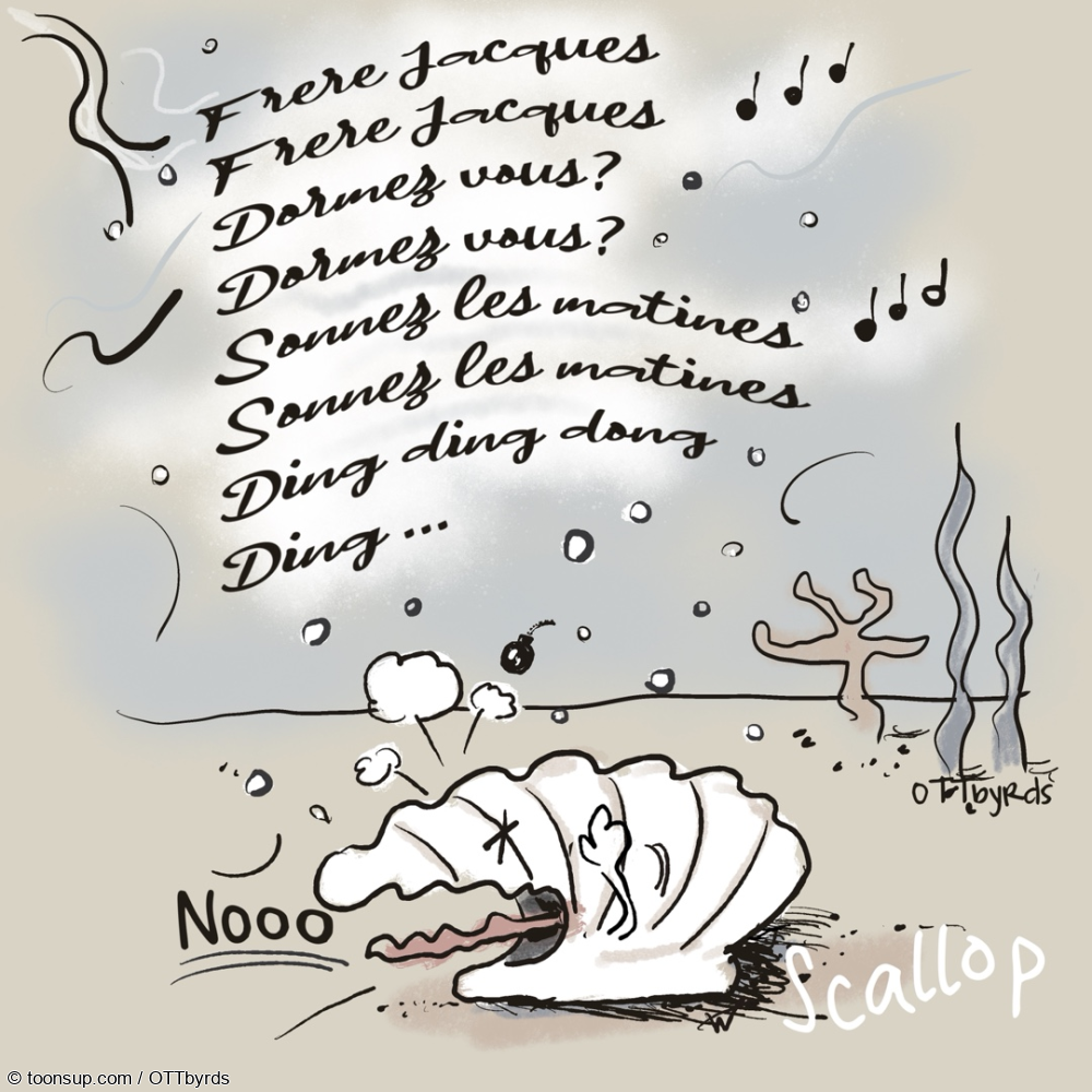 Cartoon: SCALLOP Inktober2022 1