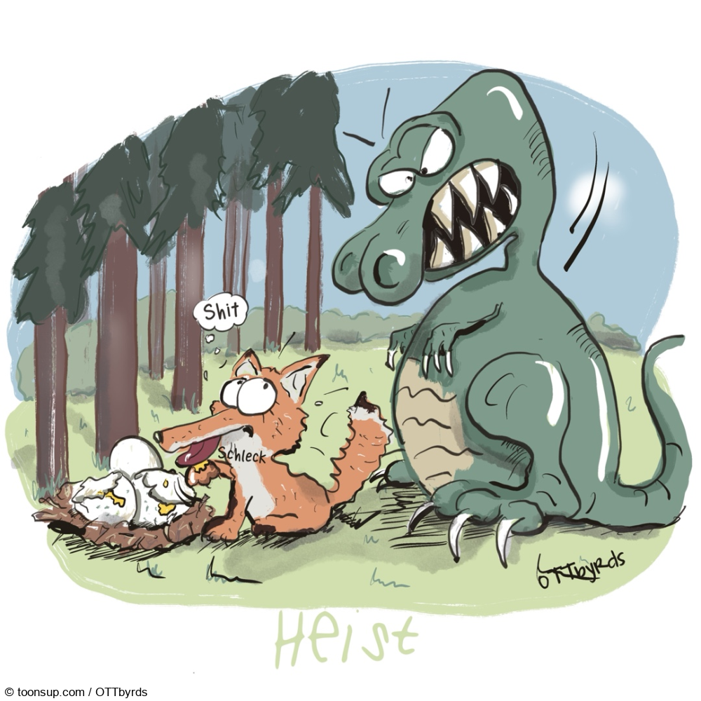 Cartoon: HEIST- Inktober 1