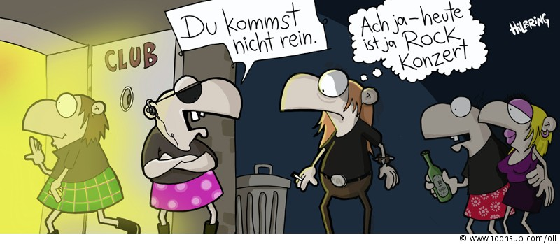 Cartoon: Türsteher... 1